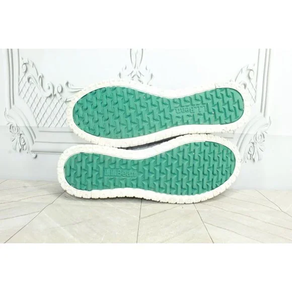 LL Bean Gray Nylon Mesh Cozy Fleece Ultralight PrimaLoft Slippers 10 M - Picture 9 of 9